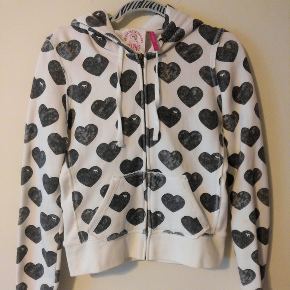 PINK Victoria's Secret Tops - Victoria's Secret PINK Zip-Up Hoodie (Large)